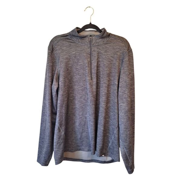 REI Men's Grey Classic Quarter Zip Pullover Size L - Picture 1 of 6